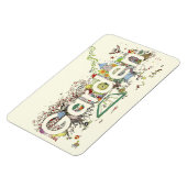 Garden Word Art Niedliche Gartenarbeit Typografie Magnet (Linke Seite)