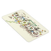 Garden Word Art Niedliche Gartenarbeit Typografie Magnet (Rechte Seite)