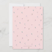 Garden Wreath Baby Showeinladung Einladung (Rückseite)