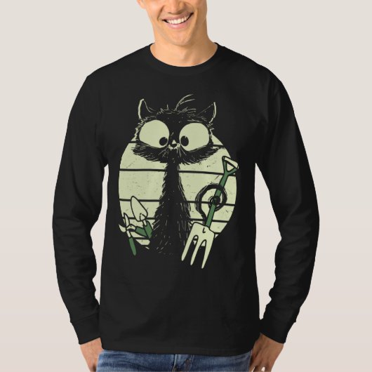 Gardener Cat Gardening Cat Cute Cat With Digging F T-Shirt (Vorderseite)
