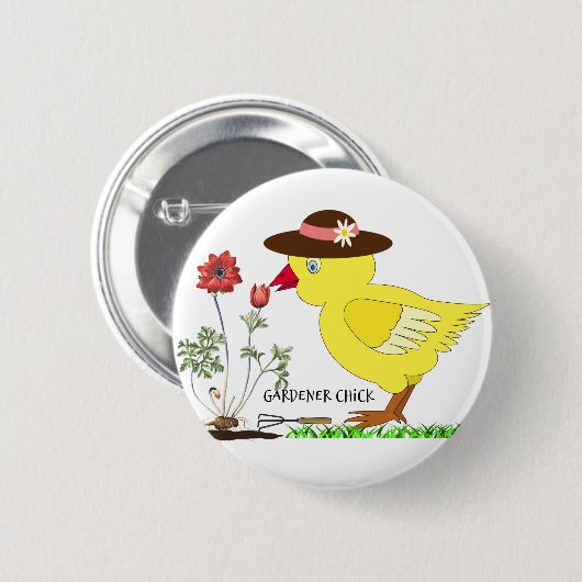 Gardener Chick Button (Vorne & Hinten)