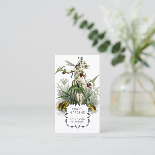 Gardener Enchanted Fairy Pond Visitenkarte (Stehend Vorderseite)