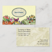 Gardener Floral Business Cards Visitenkarte (Vorne/Hinten)