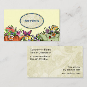 Gardener Floral Business Cards Visitenkarte