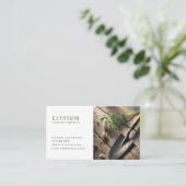 Gardener Foto Template Business Card Visitenkarte (Stehend Vorderseite)
