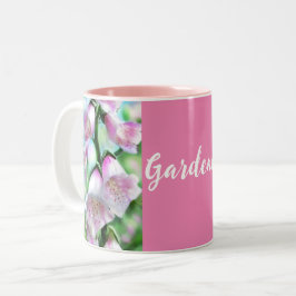 Gardener Foxglove Blume Malerei Art Blumenrosa Zweifarbige Tasse