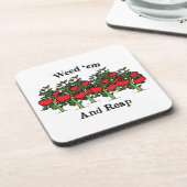 Gardener Funny hat sie gewittert und geerntet Getränkeuntersetzer (Linke Seite)