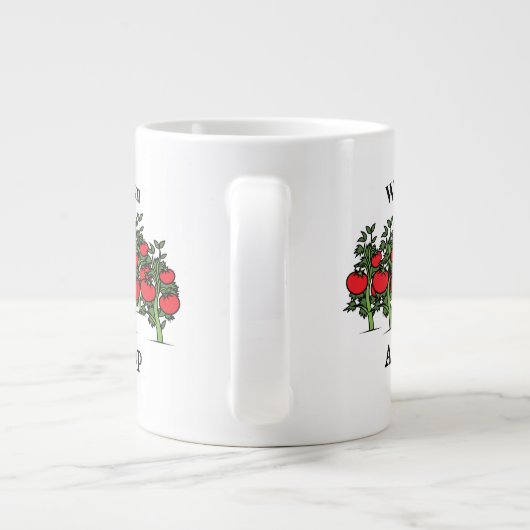 Gardener Funny Weed 'em And Reap Jumbo-Tasse (Rückseite)