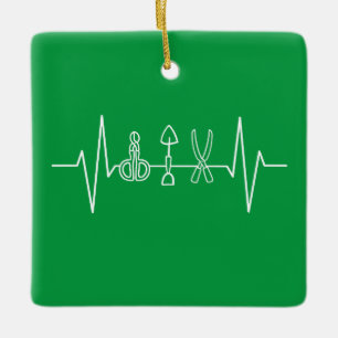Gardener - Garden Tools Heartbeat Gardener Geschen Keramikornament