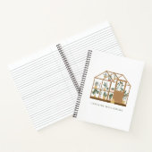 Gardener Greenhouse Illustration Personalisiert Na Notizblock (Innenseite)