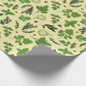 Gardener Hand Drawn Küche Geschmacksmuster Geschenkpapier (Ecke)