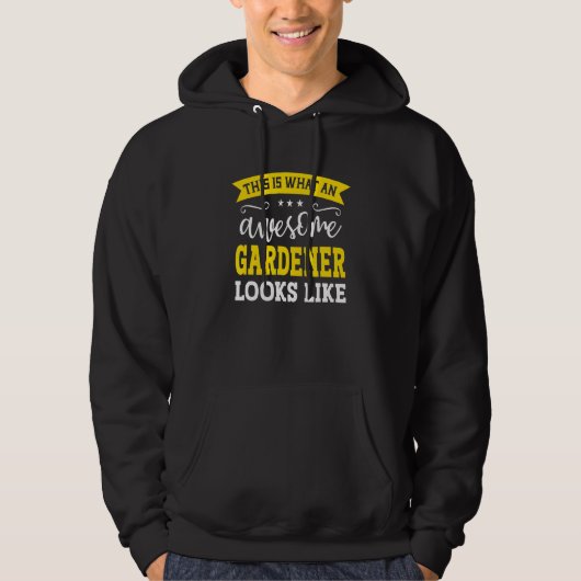 Gardener Job Title Employee Funny Worker Professio Hoodie (Vorderseite)