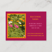 Gardener Landscaper Blume Kinderzimmer Visitenkart Visitenkarte (Vorderseite)