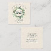 Gardener Landscaper Wasserfarbenwelt Quadratische Visitenkarte (Vorne/Hinten)