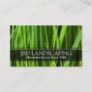 Gardener Landscaping Lawn Business Card Visitenkarte