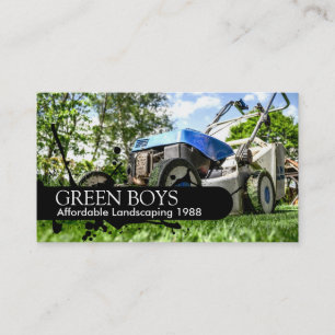 Gardener Landscaping Lawn Business Card Visitenkarte
