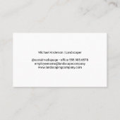 Gardener | Landscaping-Tools Visitenkarte (Rückseite)