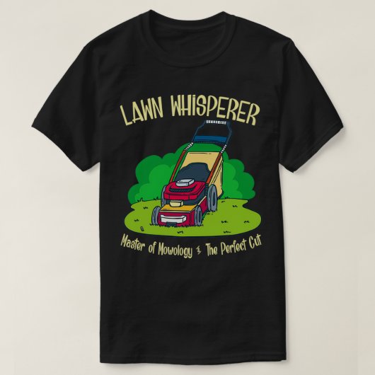 Gardener Lawn Mower Geschenk T-Shirt (Design vorne)