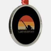 Gardener - Lawn Whisperer Ornament Aus Metall (Rechts)