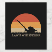 Gardener - Lawn Whisperer Weinetikett (Einzelnes Label)