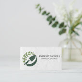 Gardener Logo | Landscaping | Trees Visitenkarte (Stehend Vorderseite)