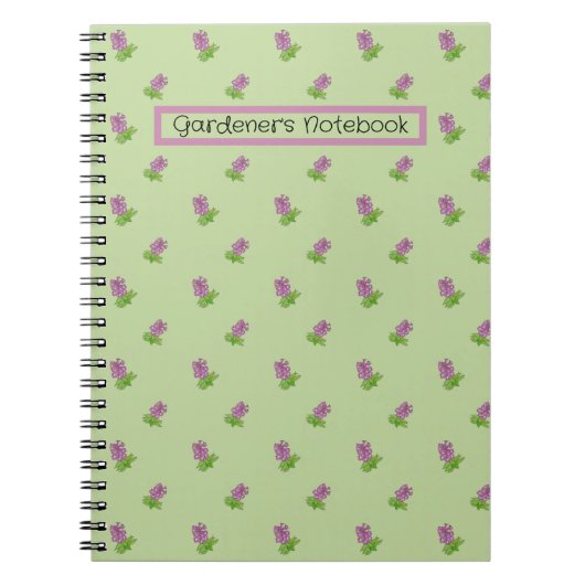 Gardener-Notebook Notizblock (Vorderseite)