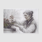 Gardener Portrait Decoupage Seidenpapier (Vorderseite)