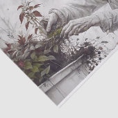 Gardener Portrait Decoupage Seidenpapier (Ausschnitt)