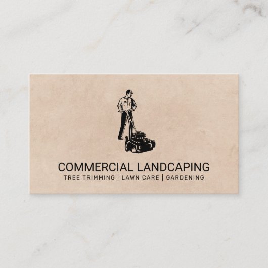 Gardener | Rasenmäher Visitenkarte (Vorderseite)