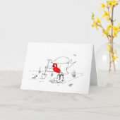 Gardener Robin Karte (Gelbe Blume)