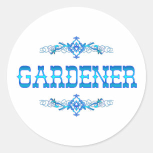 GARDENER RUNDER AUFKLEBER