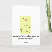 Gardener’s Birthday Card Karte (Rückseite)