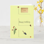Gardener’s Birthday Card Karte (Gelbe Blume)