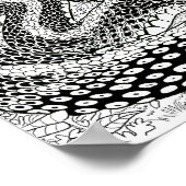 Gardener Snake Study Beyond the Skin Coloring Page Poster (Ecke)