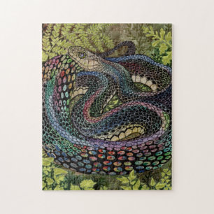 Gardener Snake Study Beyond the Skin Jigsaw Puzzle