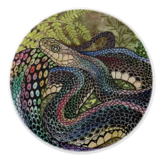 Gardener Snake Study Beyond the Skin Keramikknauf (Vorderseite)