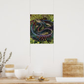 Gardener Snake Study Beyond the Skin Poster (Küche)
