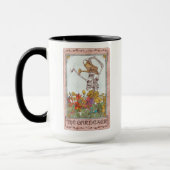 Gardener Tarot Card Blume Funny Skelett Tasse (Links)