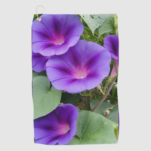 Gardener's Delight Morning Glory Golfhandtuch (Vorderseite)