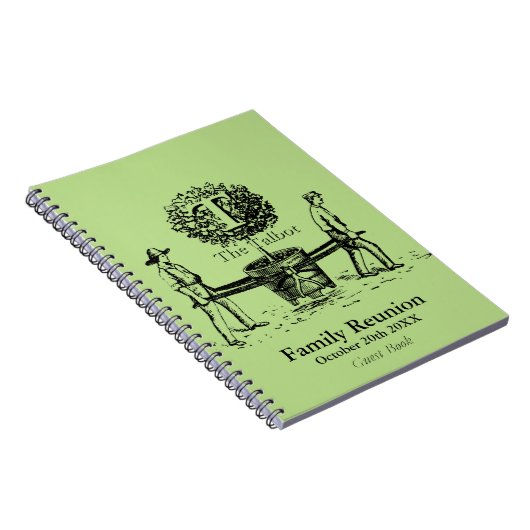 Gardeners Family Wiedersehen Guest Book individuel Notizblock (Rechte Seite)