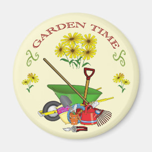 Gardener's Garden Time Kühlschrankmagnet