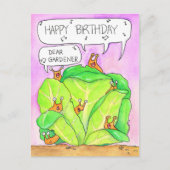 Gardeners Geburtstag von Nicole Janes Postkarte (Vorderseite)