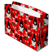 Gardeners Gnome Gift Große Geschenktüte (Rückseite Schrägansicht)