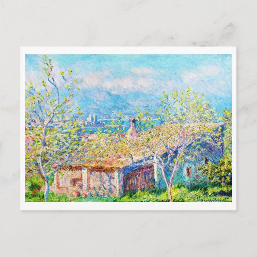 Gardener's House bei Antibes Claude Monet Postkarte (Vorderseite)