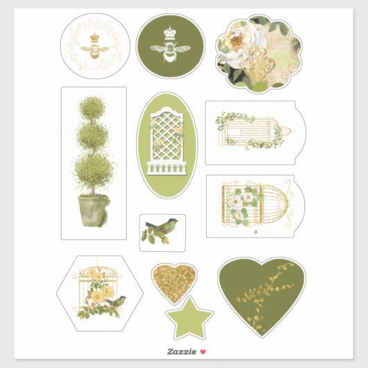Gardener's Scrapbook Stickers Aufkleber (Blatt)