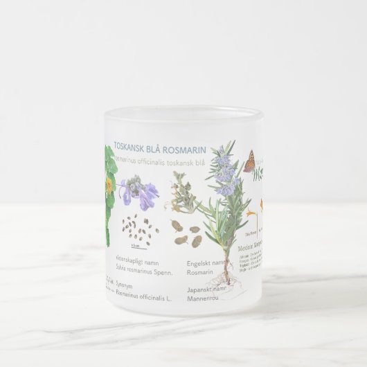 Gardener's teatime mug / herbs no2 mattglastasse (Mittel)