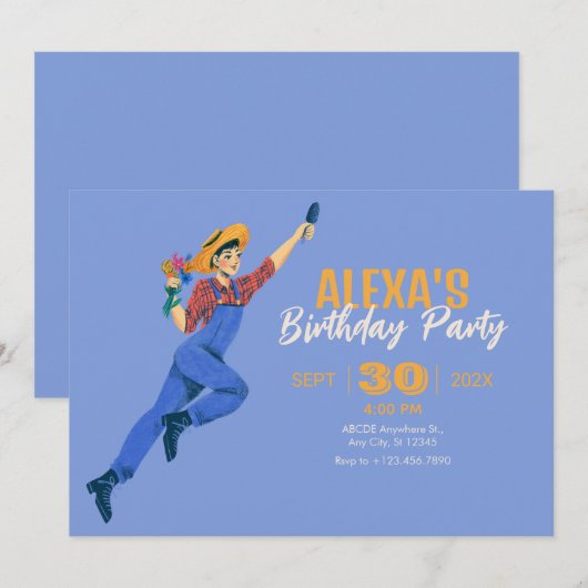 Gardenfrau Einladung (Vorne/Hinten)