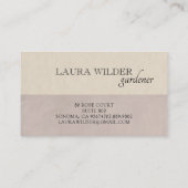 Gardengartenschmetterlingslogo Visitenkarte (Rückseite)