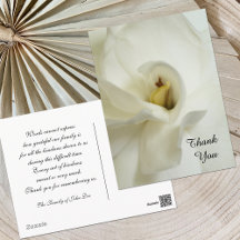 Gardenia Beileid Vielen Dank Postcard