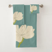 Gardenia Blume Bloom Badhandtuch Set (Insitu)